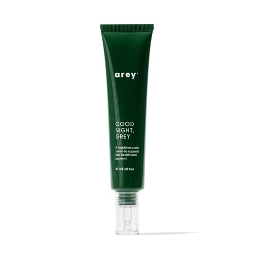 Arey Good Night, Grey Overnight Scalp Serum | Supports Color Production, Improves Hair Density & Reduces Scalp Stress | Lightweight, Oil-Free Night Treatment | 40ml