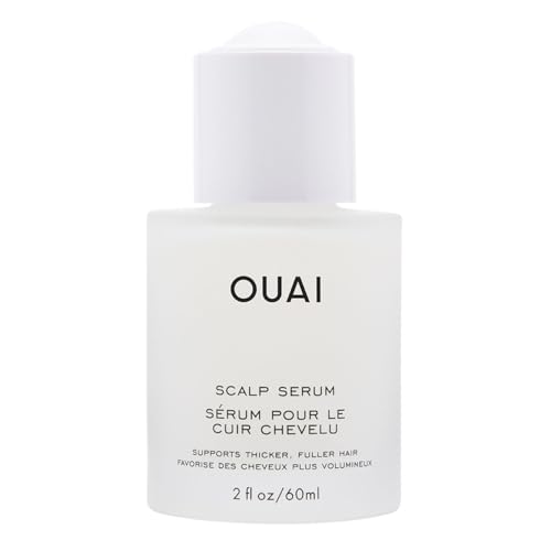OUAI Scalp Serum - Balancing Hair Serum with Red Clover Extract, Siberian Ginseng and Peptides for Thicker and Fuller-Looking Hair - Paraben, Phthalate and Sulfate Free Scalp Care (2 Fl Oz)