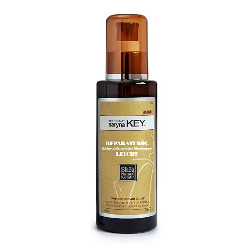 Saryna Key Hair Serum Repair Oil - Shea Butter Hair Treatment Oil, Oil for Hair, Frizz Control for Dry & Damaged Hair, Color-Safe (105ml/3.55oz)