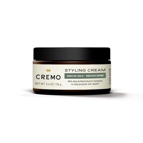 Cremo Forming Hair Styling Cream for Men, Medium Hold & Shine, 3.4 Oz | Flexible hair styling products, All types and lengths, Texturizing air dry cream, Polished medium shine finish, Barber grade
