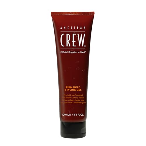 American Crew Men's Styling Gel, Firm Hold & High Shine, 3.3 fl oz | Firm-hold, non-flaking styling hair gel. For textured definition, frizz-free hair and high shine finish. Moisturizing.