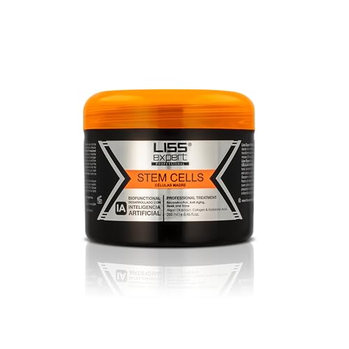 Liss Expert Stem Cells Smoothing Treatment – Organic Keratin & Argan Oil – for Frizz-Free Repair & Shine – Professional Straightening(250 ml-Shoulder Length)