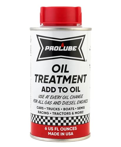 Prolube Oil Treatment - Engine Oil Additive for Gas & Diesel Engines - Reduces Wear, Noise, Vibration - Boosts Fuel Economy & Horsepower - Works on Transmissions & Differentials (6oz)