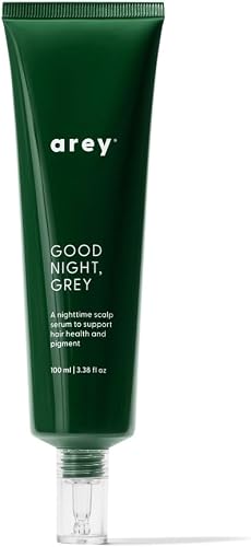 Arey Good Night, Grey Overnight Scalp Serum | Supports Color Productio — Our hands-on testing setup for tips for applying luxury h