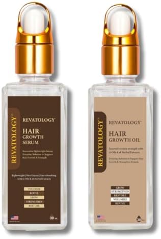REVATOLOGY Adult Hair Growth Product Duo – Growth Oil + Leave-In Growt — Controls and everyday operation
