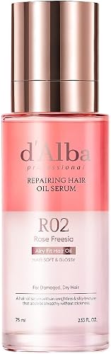 d'alba Piedmont Professional Reparing Hair Oil Serum (2.54 fl oz), Sil — Our hands-on testing setup for premium treatment oils buy