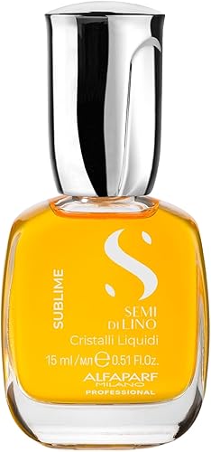 ALFAPARF MILANO Semi di Lino Cristalli Liquidi Hair Oil with Heat Prot — Our hands-on testing setup for how to use treatment oils 