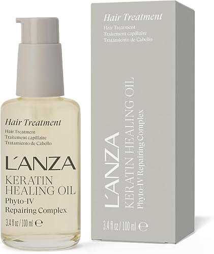 L'ANZA Keratin Healing Oil Treatment – Restores Revives and Nourishes Dry Damaged Hair & Scalp With Restorative Phyto IV Complex Protein UV Protection