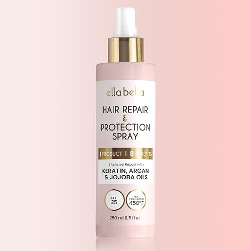 ELLA BELLA All-in-1 Heat Protectant Spray for Hair • Repair, Protect — Real-world performance testing in action