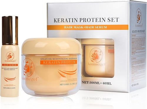 Aomimegel Collagen Hair Mask & Argan Oil Set, Hair Treatment for Dry D — Real-world performance testing in action
