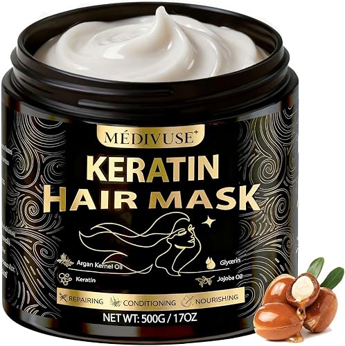 Deep Conditioning Hair Mask - Keratin Mask with Argan Oil - Giant 500M — Build quality and design details up close