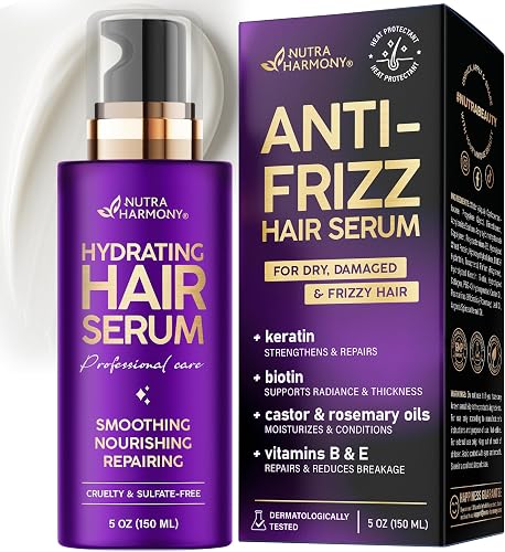 Hydrating Hair Serum for Dry & Frizzy Hair, Lightweight Leave-In Anti- — Real-world performance testing in action